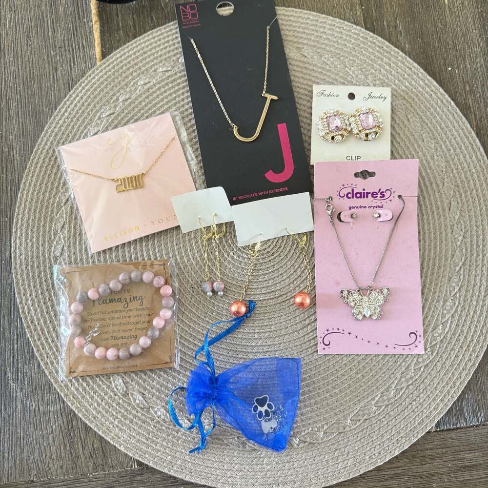 Assorted Fashion Jewelry Lot - Necklaces, Earrings, and Bracelets